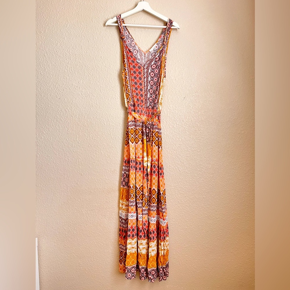 June and Hudson Floral maxi dress Y2K 90s never worn multi colored floral lace